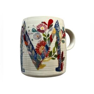 NWOT Anthropologie Monogram Mug Starla M. Halfmann Letter M